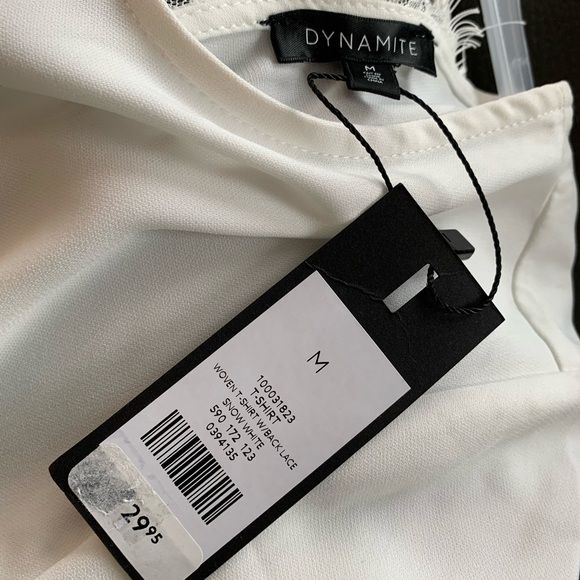 Dynamite Woven tshirt with lace - Picture 3 of 3